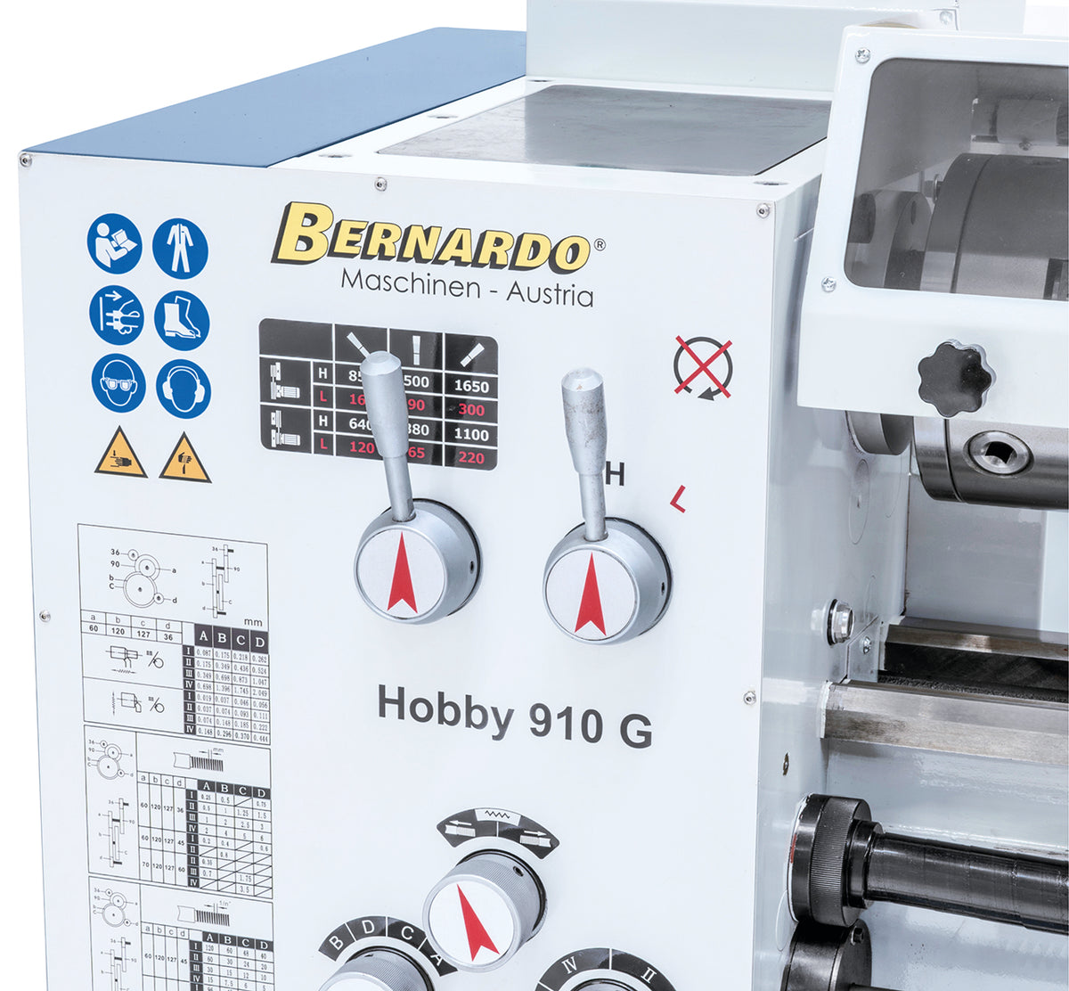 Metaaldraaibank Bernardo Hobby 910 G 230V