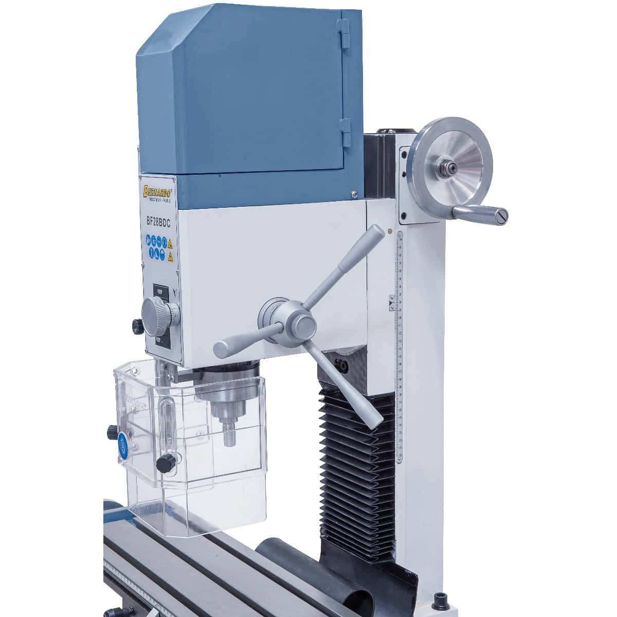 Trapano-fresatrice Bernardo BF 28 BDC 230 V met indicatoren digitaal snelheid en corsa