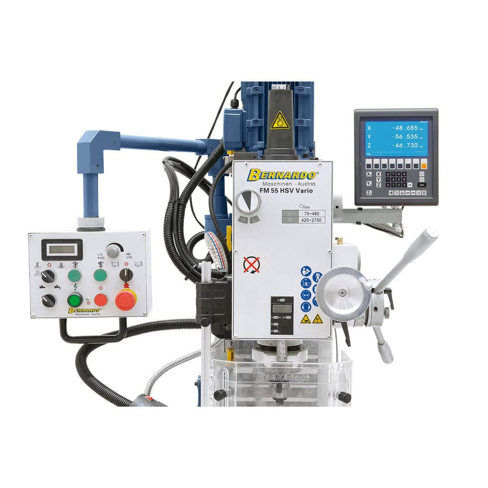 Bernardo Trapano-fresatrice FM 55 HSV Vario con DRO a 3 assi