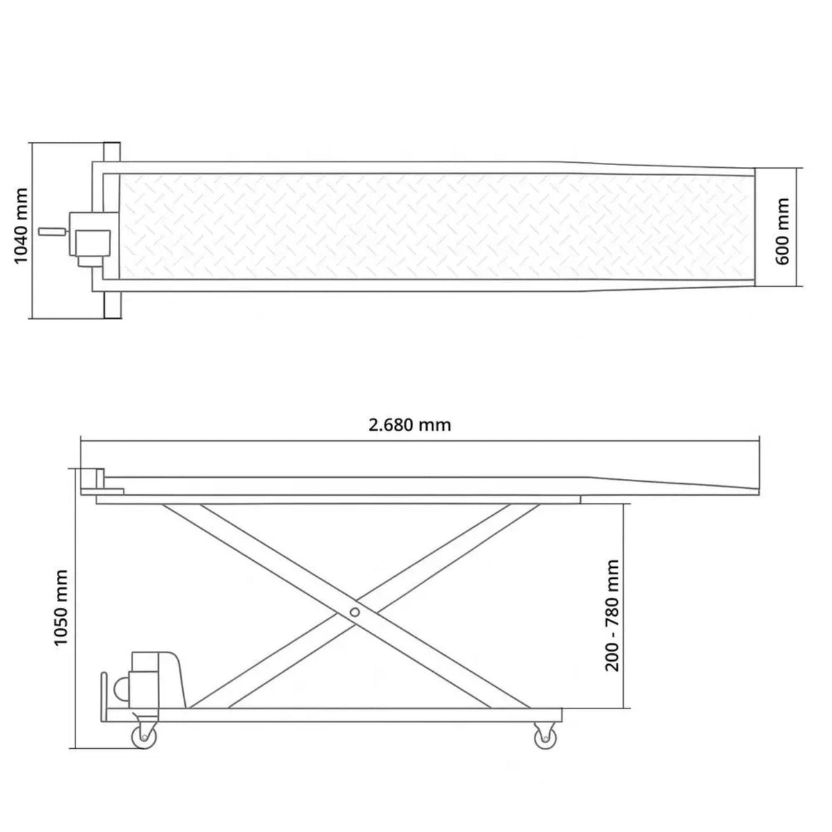 Ponte hefinrichting motociclette Güde GMR 560