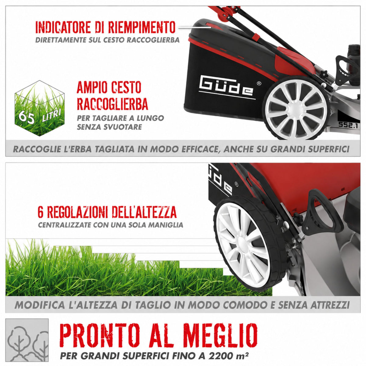 Grasmaaier Güde BIG WHEELER 553.1 R ALU