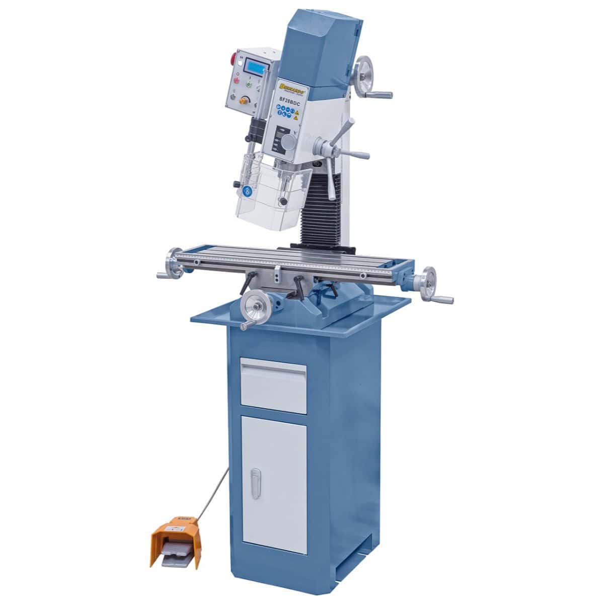 Trapano-fresatrice Bernardo BF 28 BDC 230 V met indicatoren digitaal snelheid en corsa