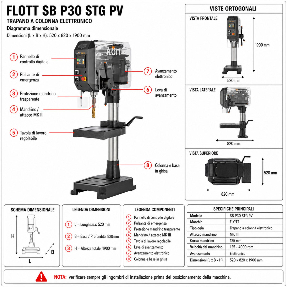 Kolomboormachine Flott SB P30 STG PV