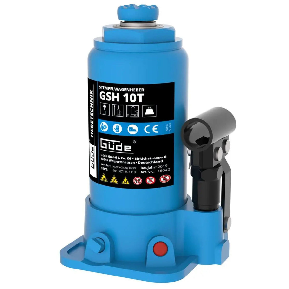 Cric bottiglia Güde GSH-10T