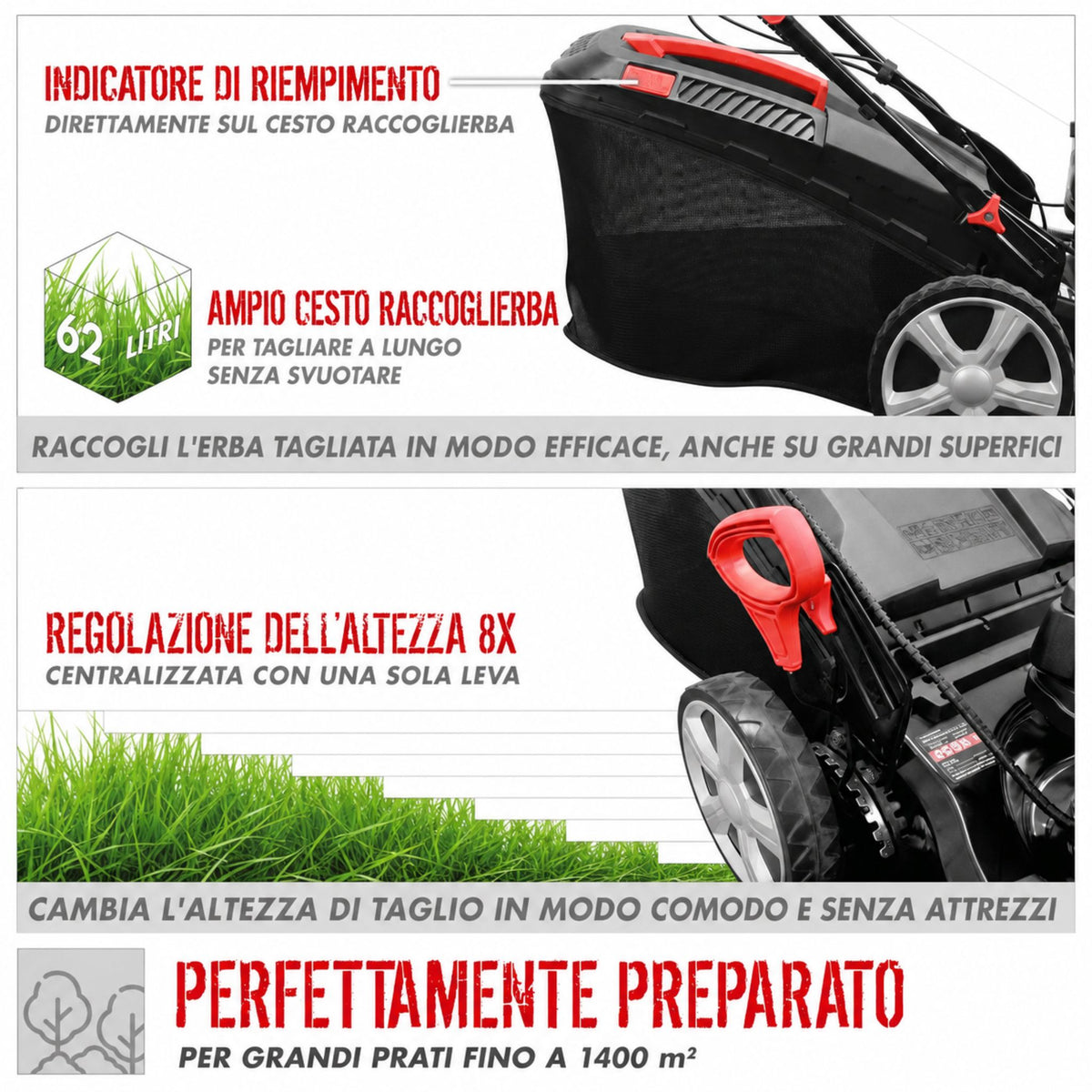 Grasmaaier Güde ECO WHEELER 464.4 R Li ES