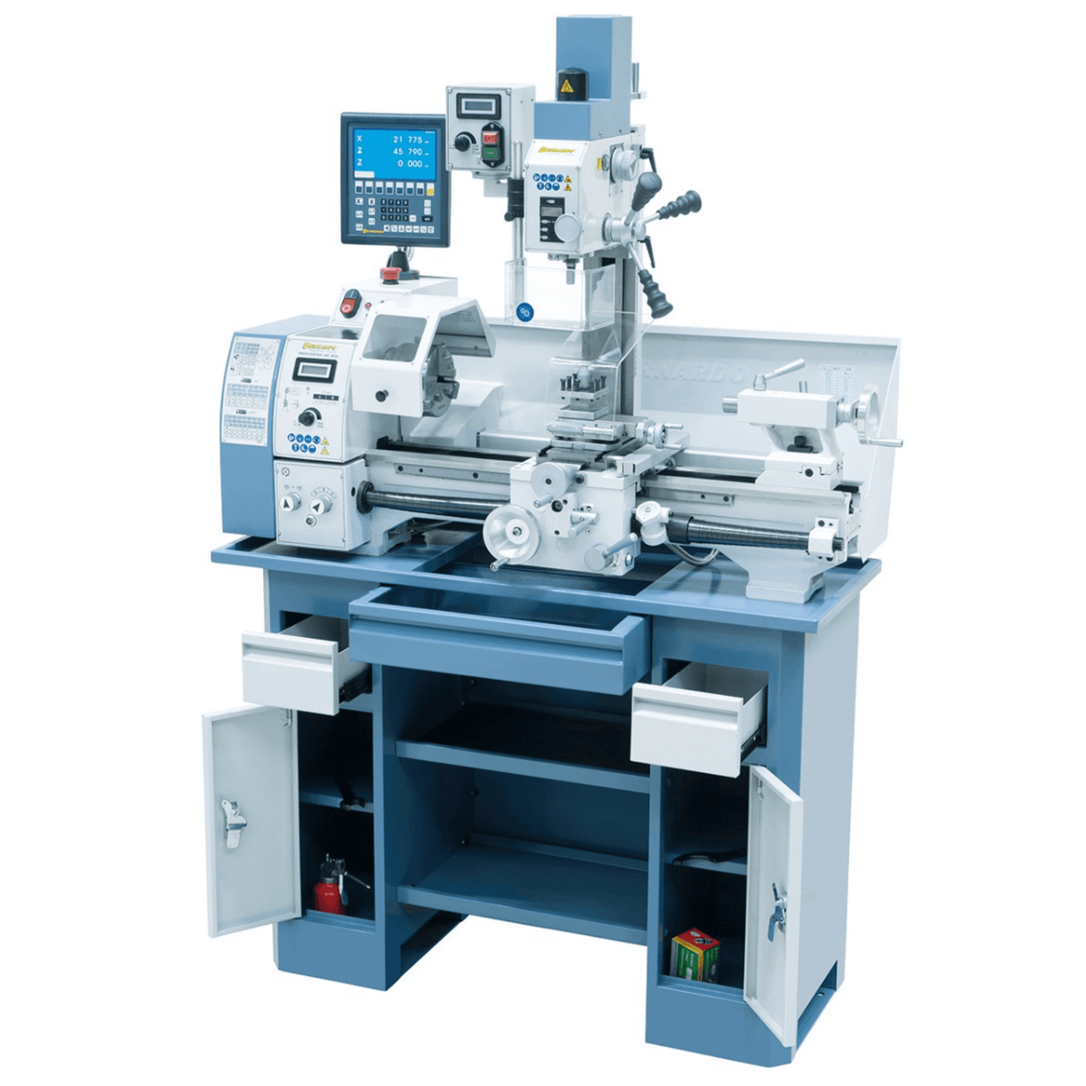 Bernardo Proficenter 550 WQV – Tornio fresatrice con DRO 2 assi