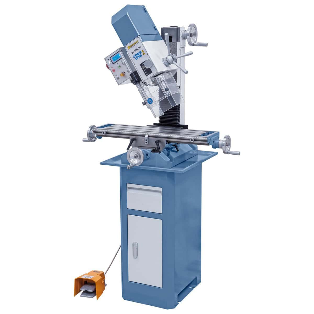 Trapano-fresatrice Bernardo BF 28 BDC 230 V met indicatoren digitaal snelheid en corsa
