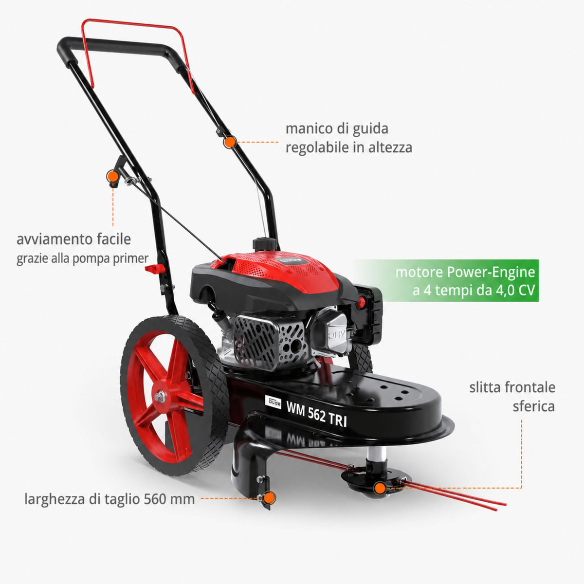 Grasmaaier benzine Güde WM 562 TRI