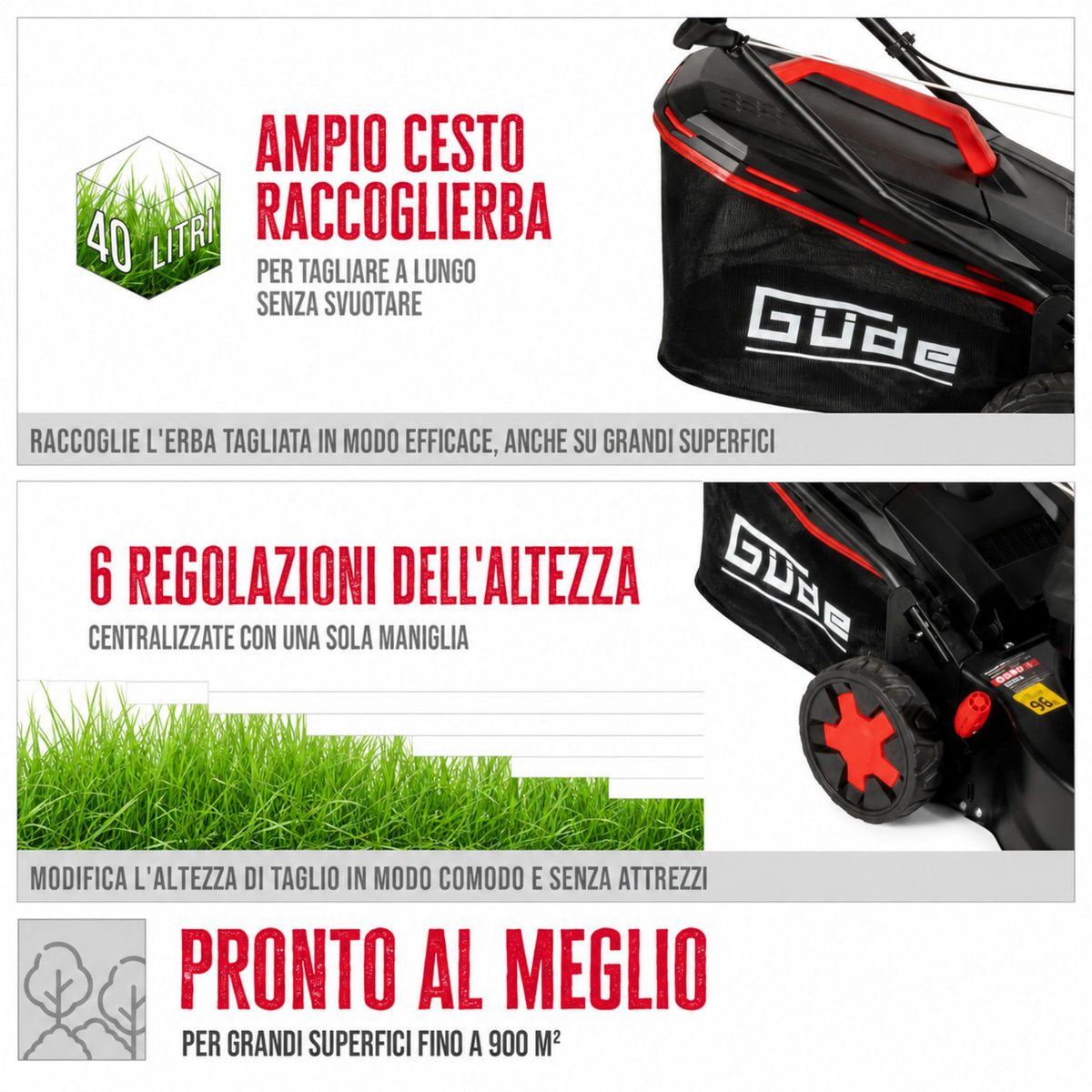 Grasmaaier spinta Güde ECO WHEELER 413.3 R