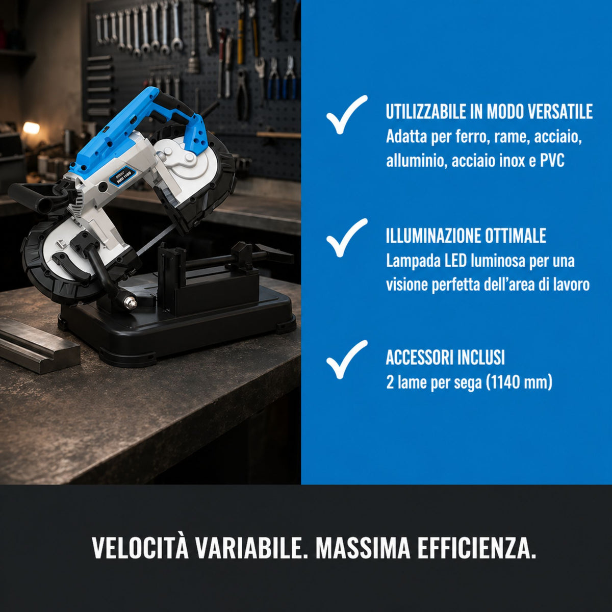 Metaallintzaag Guede 1100 W