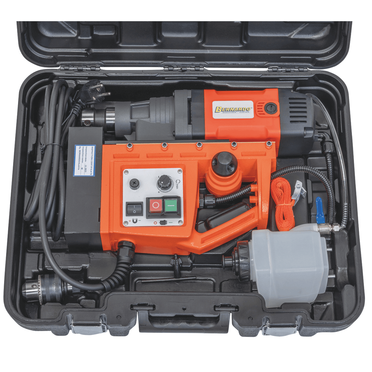 Magneetkernboormachine Bernardo MD 5050 VD – Ø 50 mm × 50 mm, snelheid variabel (Variable Drive), motor 1700 W, gewicht 11.2 kg
