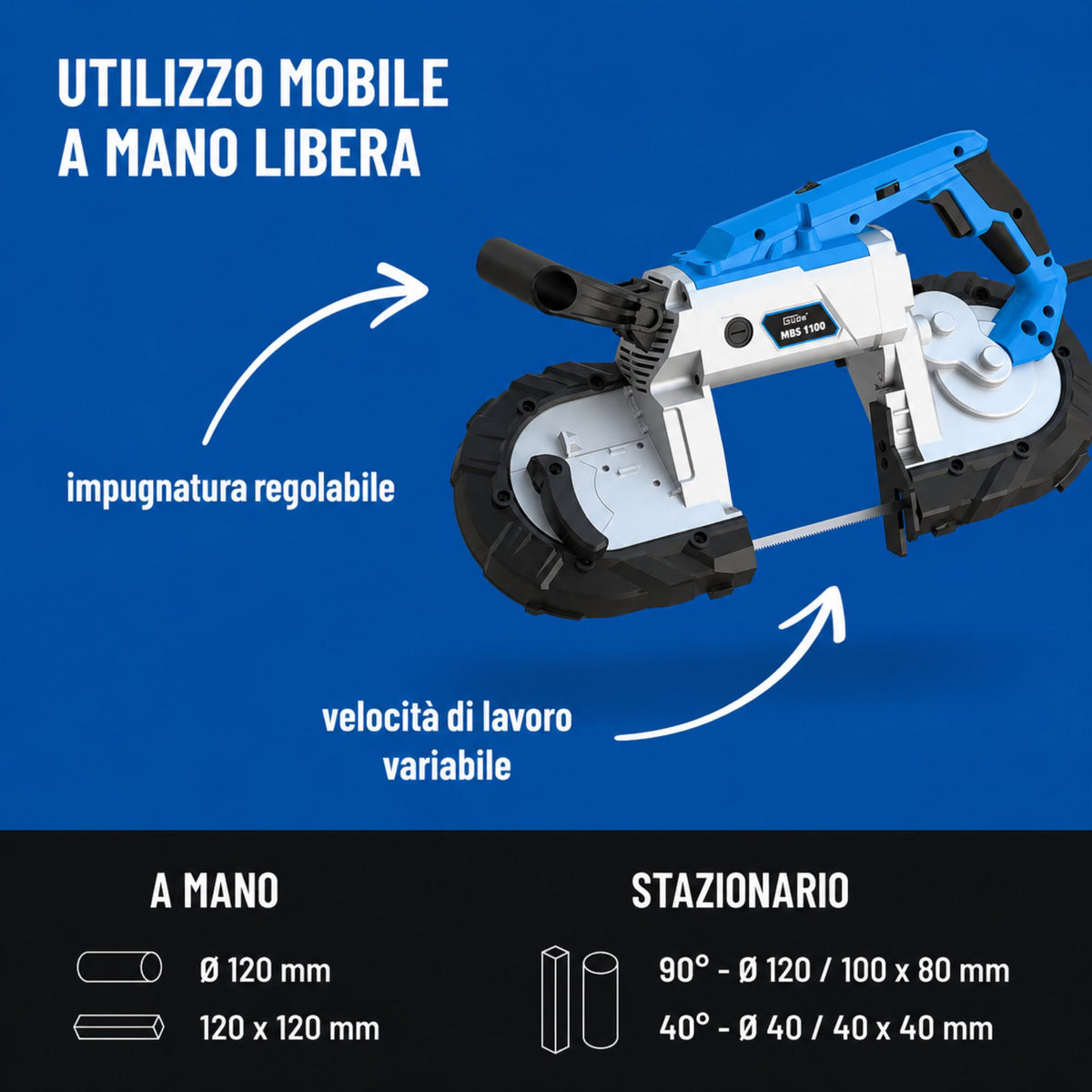 Metaallintzaag Guede 1100 W