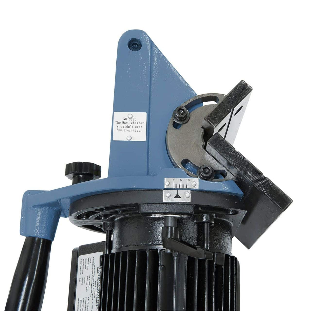 Afkantmachine draagbaar Bernardo KFM 200 M – 230V, smusso tot 10 mm, hoek 15°-45°