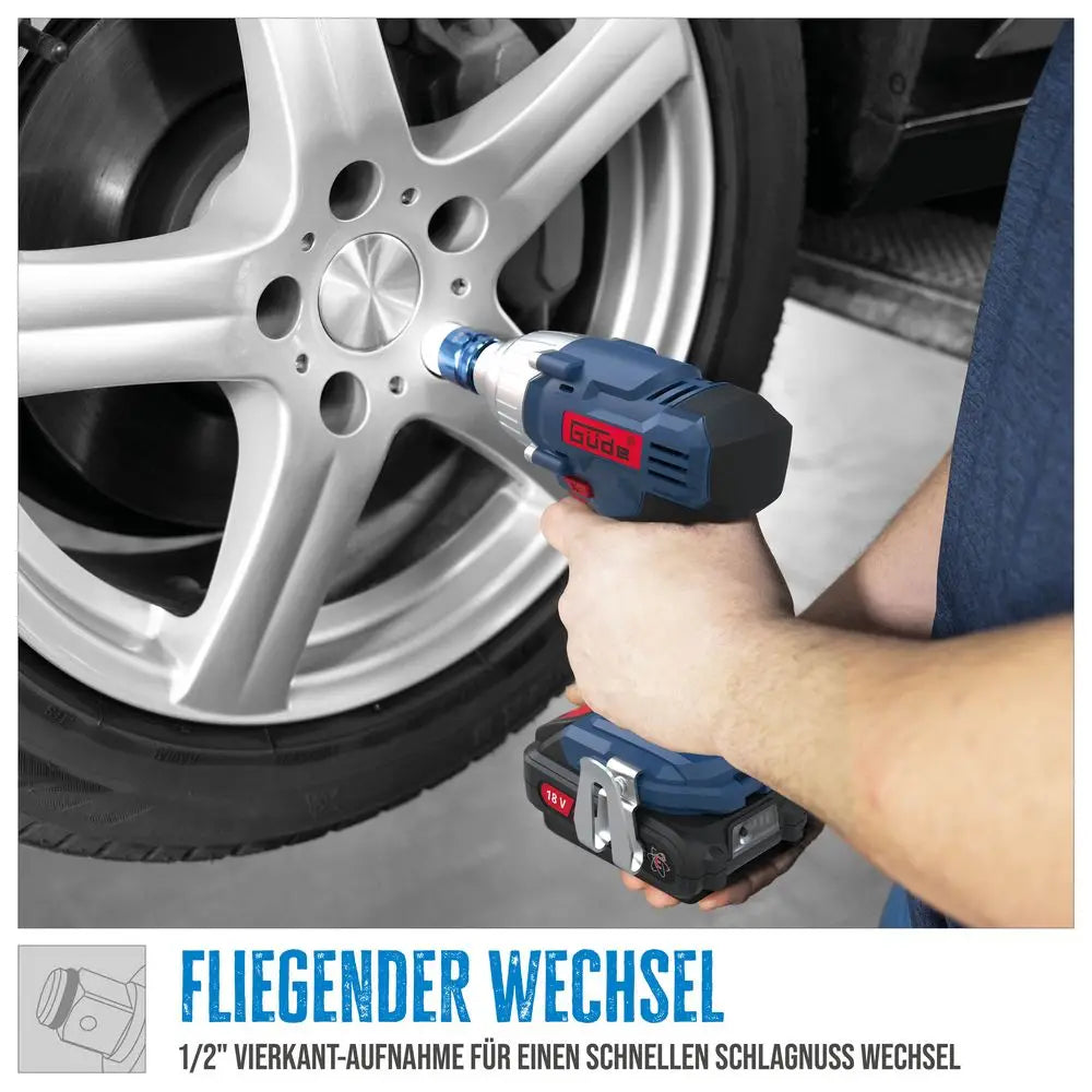 Set avvitatore ad impulsi Guede BSS 18 1/2-0 ā 18V E³ con 2 batterie e valigetta