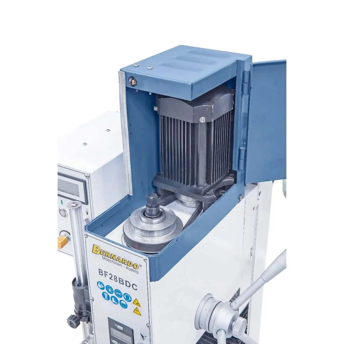 Trapano-fresatrice Bernardo BF 28 BDC 230 V met indicatoren digitaal snelheid en corsa