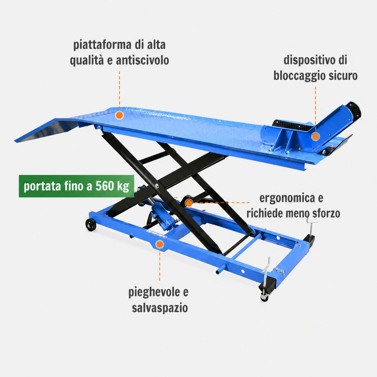 Ponte hefinrichting motociclette Güde GMR 560