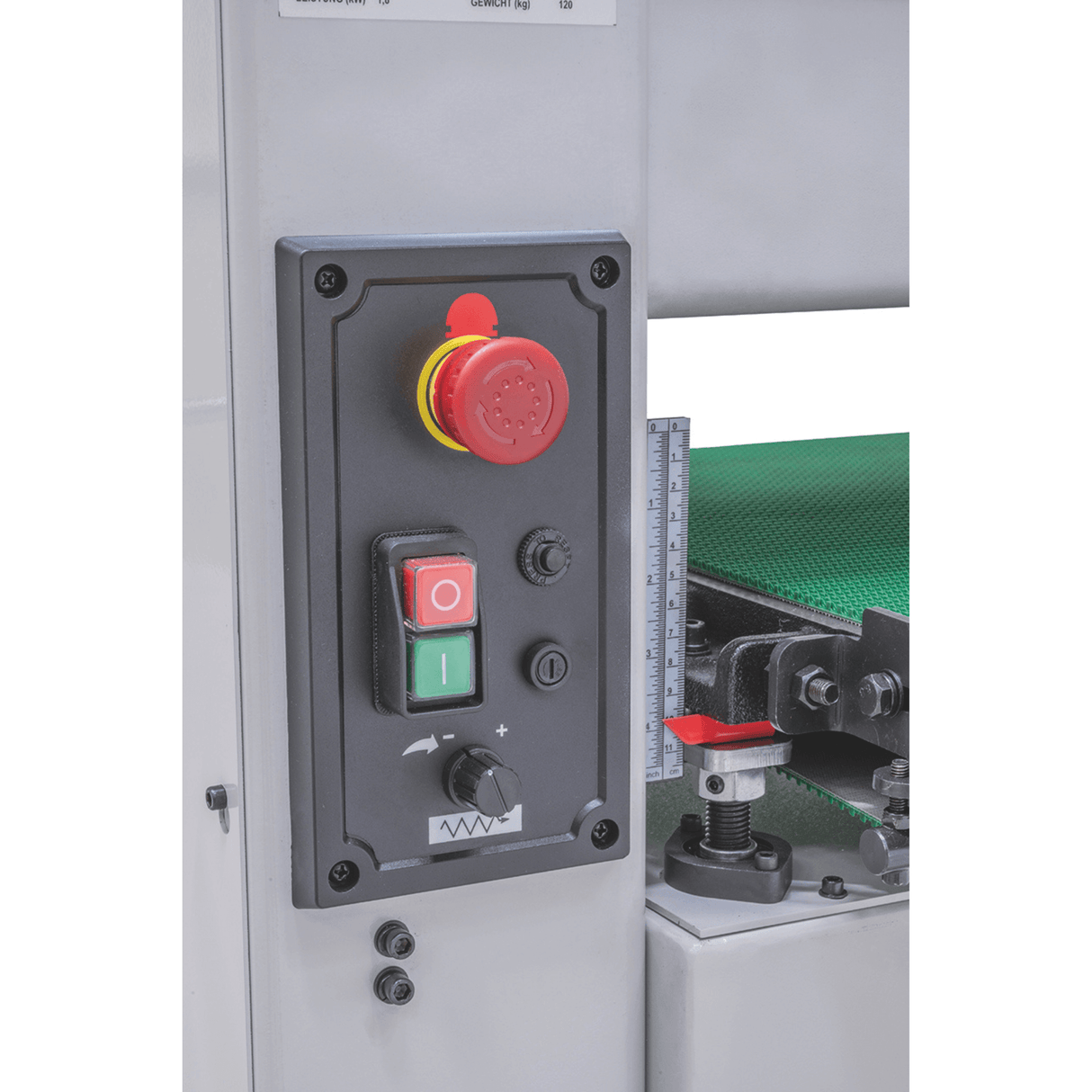 Calibratrice Bernardo ZSM 460 DC ā 230V, 460 mm con aspirazione integrata