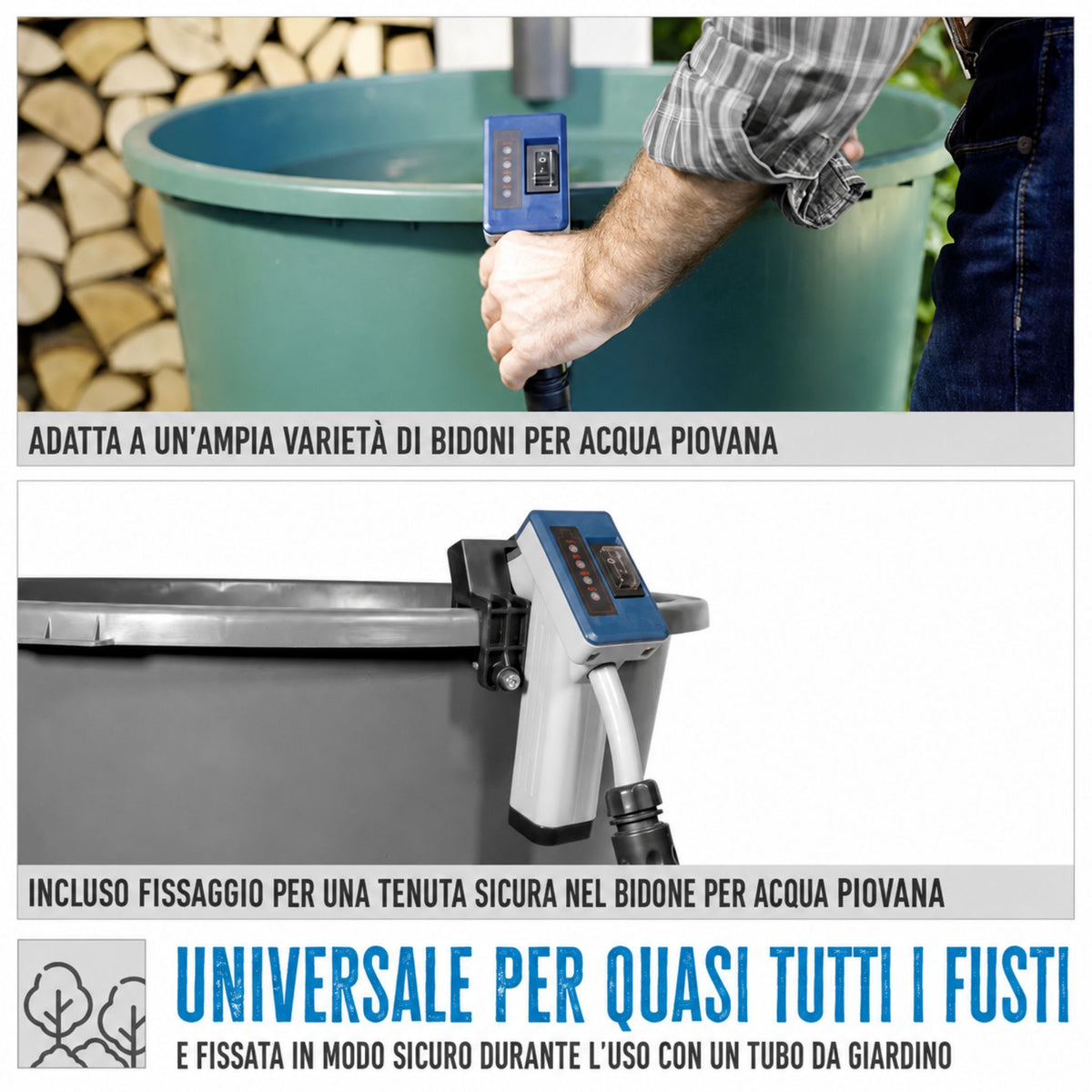 Pompa voor cisterna d'acqua piovana accu Güde RFP 12-201-04