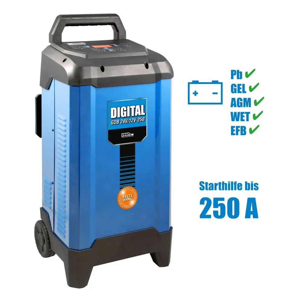 Acculader digitaal Güde GDB 24V/12V-250
