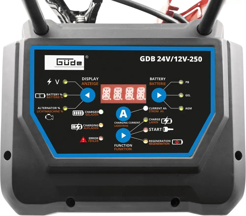 Acculader digitaal Güde GDB 24V/12V-250