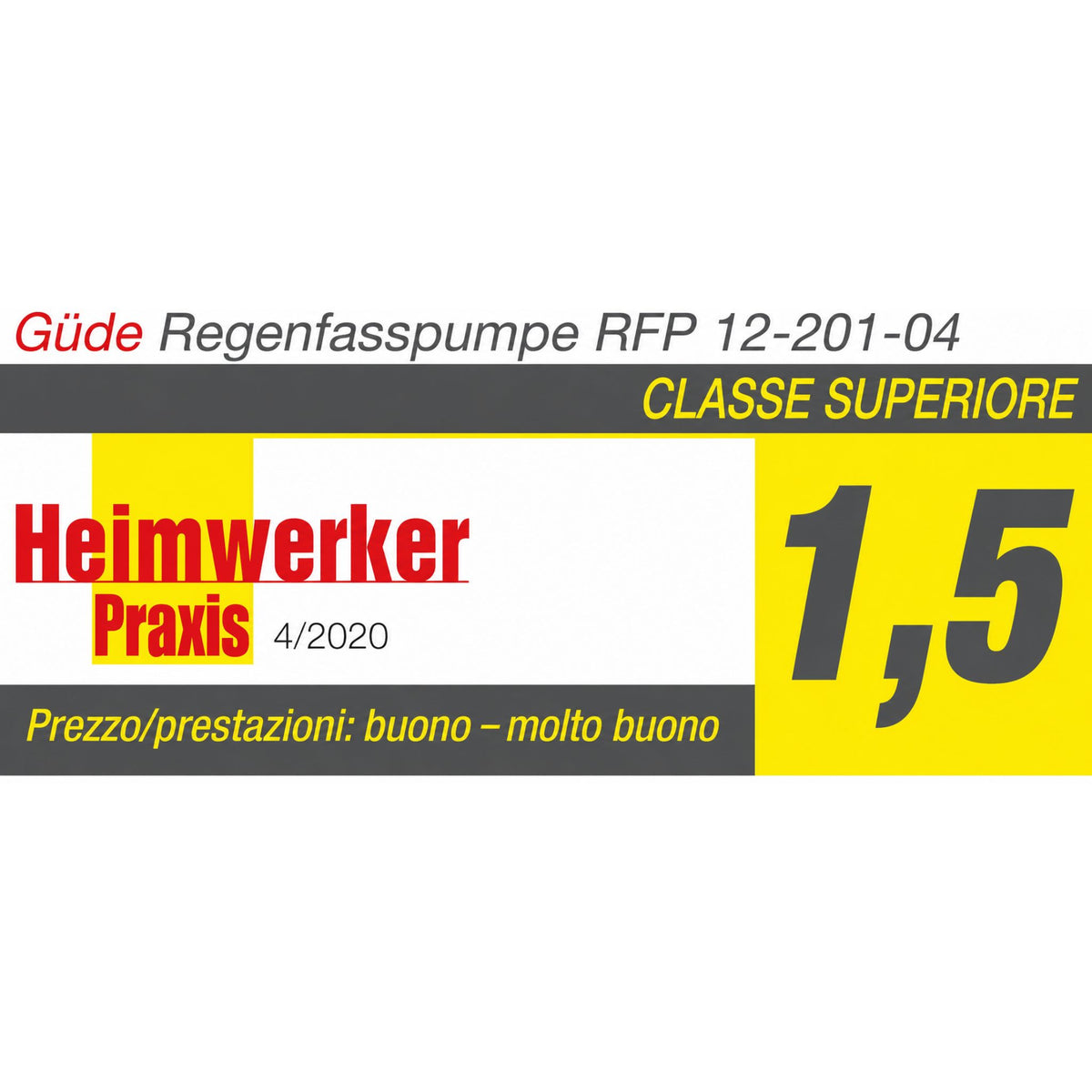 Pompa voor cisterna d'acqua piovana accu Güde RFP 12-201-04