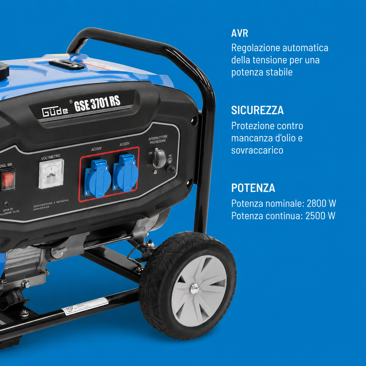 Generator benzine Güde GSE 3701 RS