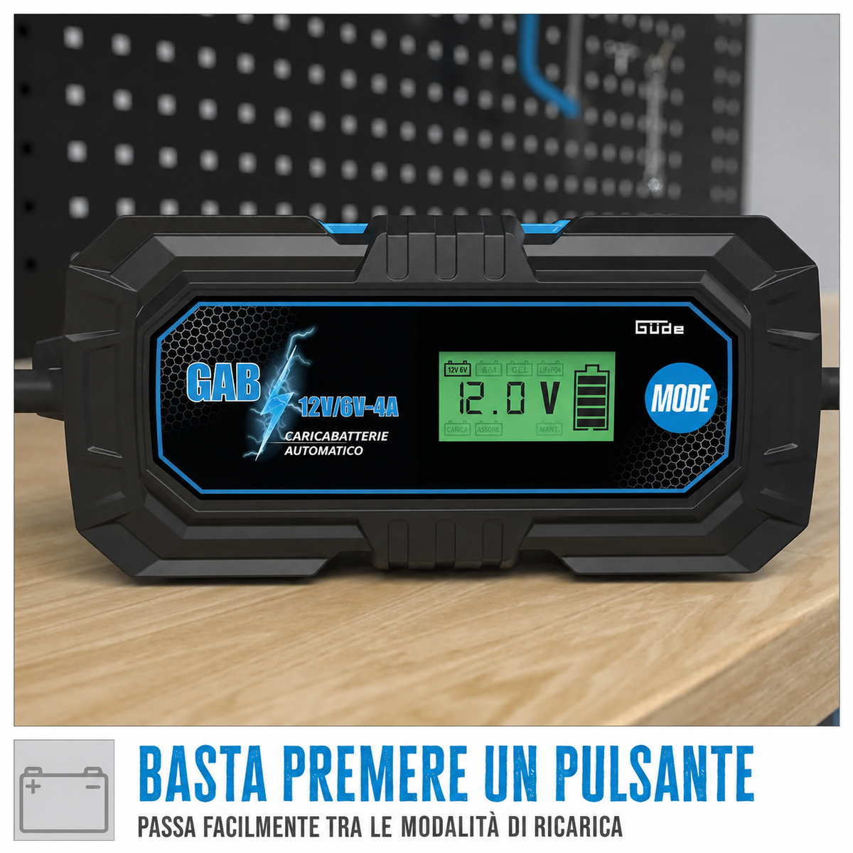 Acculader automatisch Güde GAB 12V/6V-4A