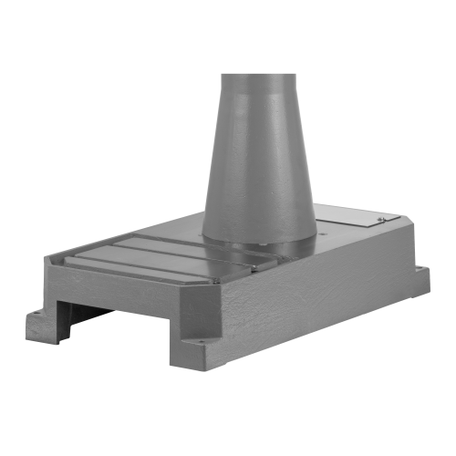 Piastra di base lavorata Flott compatibile con trapani a colonna Ø 110 mm, ideale per fissare i pezzi direttamente sulla base.