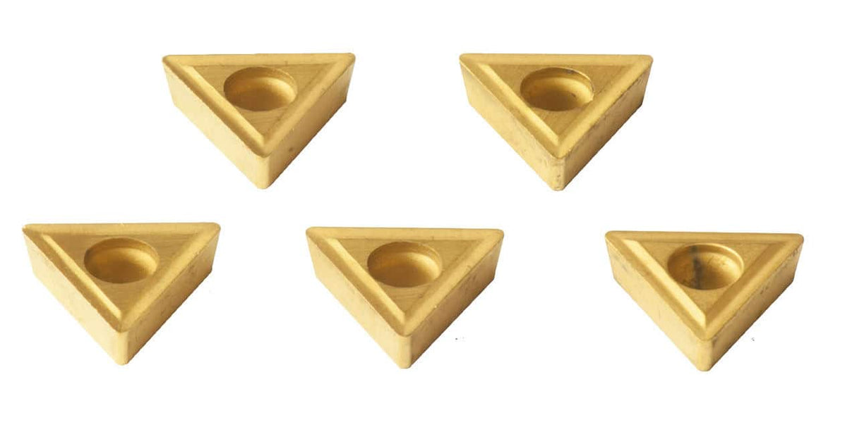 Inserti multitaglienti HM con rivestimento in stagno per barra alesatrice12, 16 mm (5 pezzi)