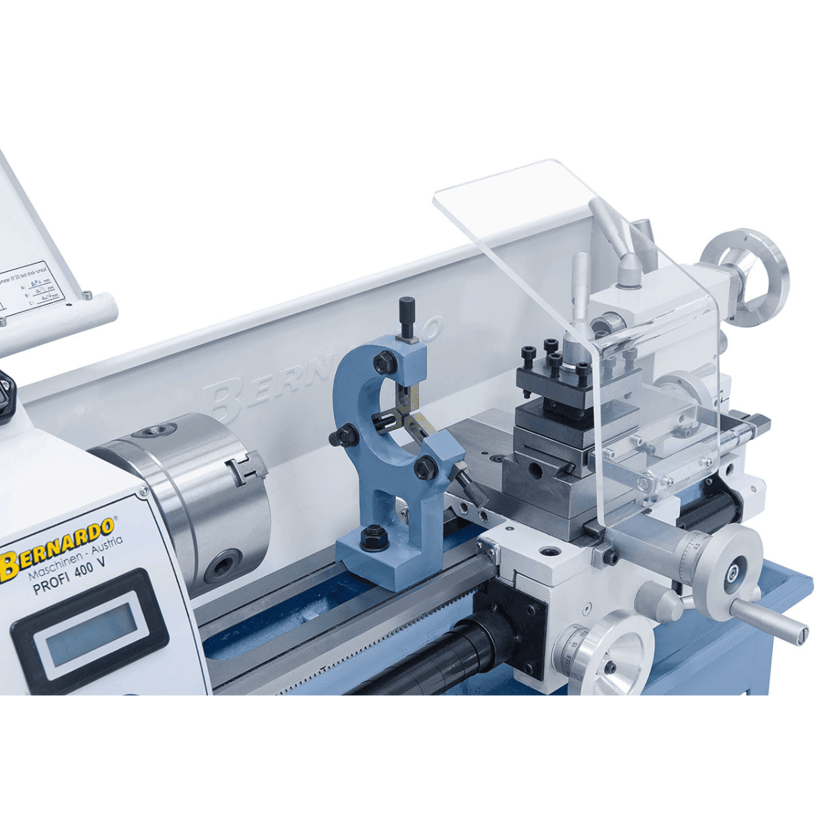 Metaaldraaibank Bernardo Profi 400 V / 230 V met DRO 2 assen DT 40
