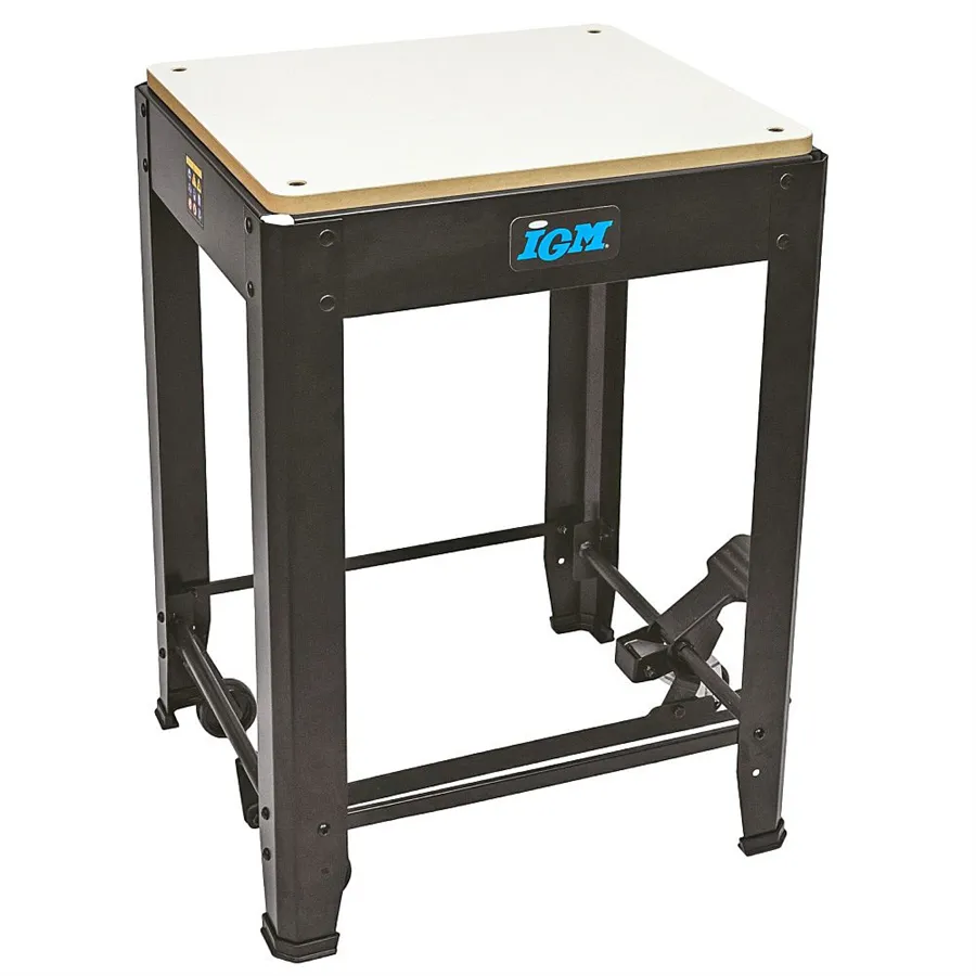 Transportwagen verrijdbaar voor machines tafel IGM ST1M – capaciteit 200 kg, blad 570×500 mm