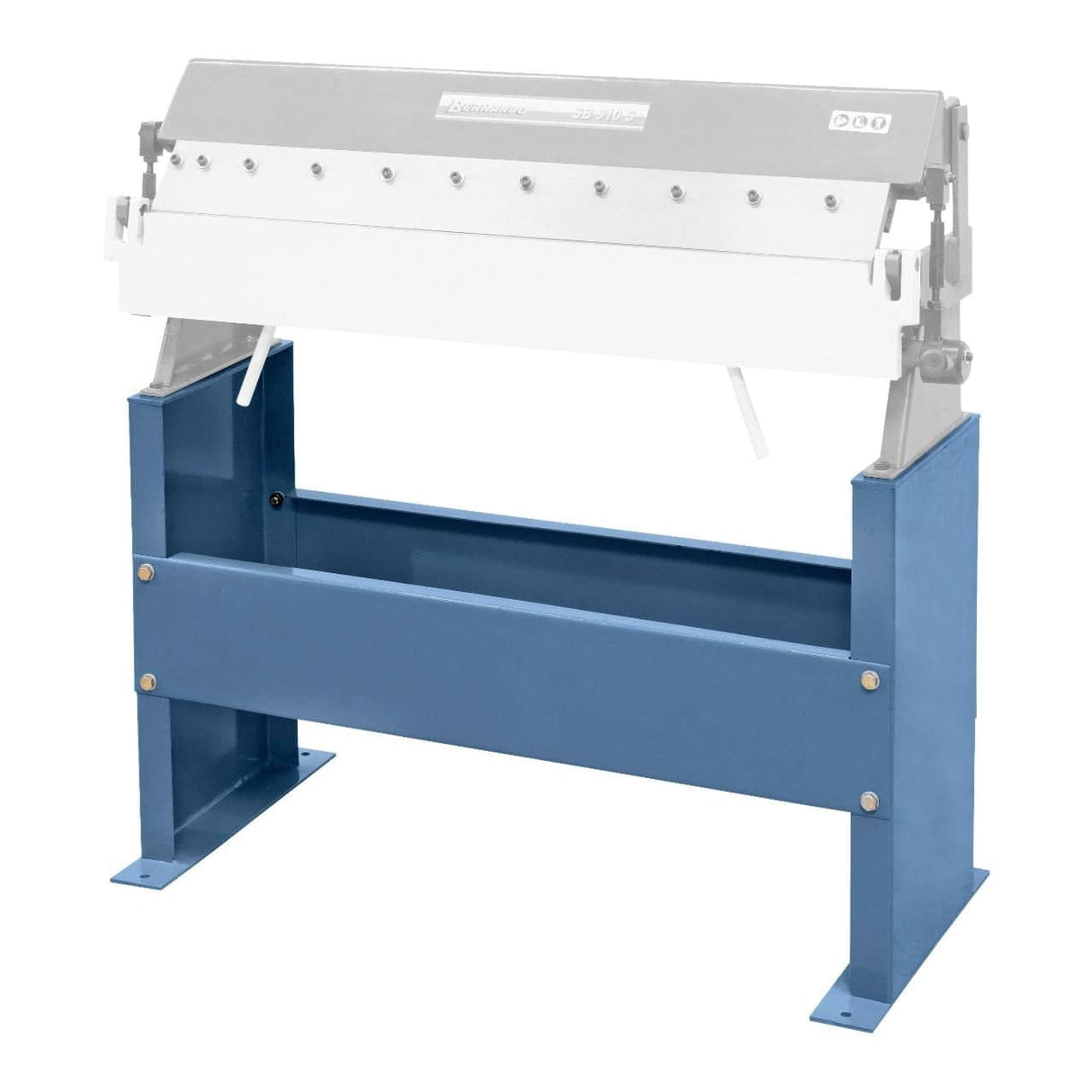 Supporto modello E installato sotto SB 915 S per garantire stabilitĆ e sicurezza durante le lavorazioni in officina.