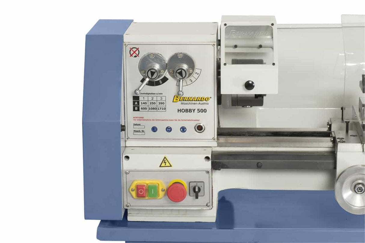 Bernardo Hobby 500 – Tornio da banco robusto e compatto 230 V
