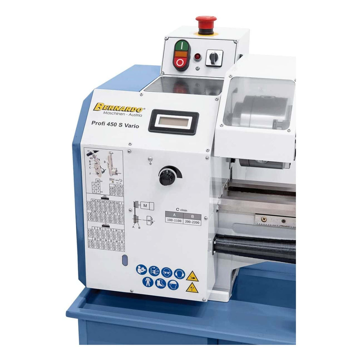 Bernardo Profi 450 S Vario – Tornio da banco compatto e potente 230 V