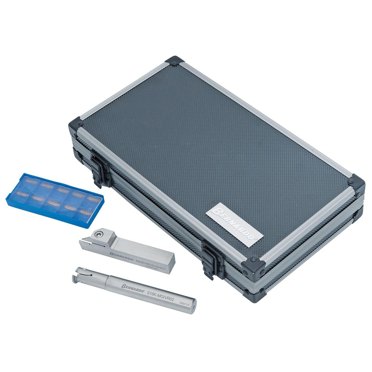 Utensile da tornio per scanalatura (interno / esterno), con placchette amovibili HM, 16 mm, 2 pezzi