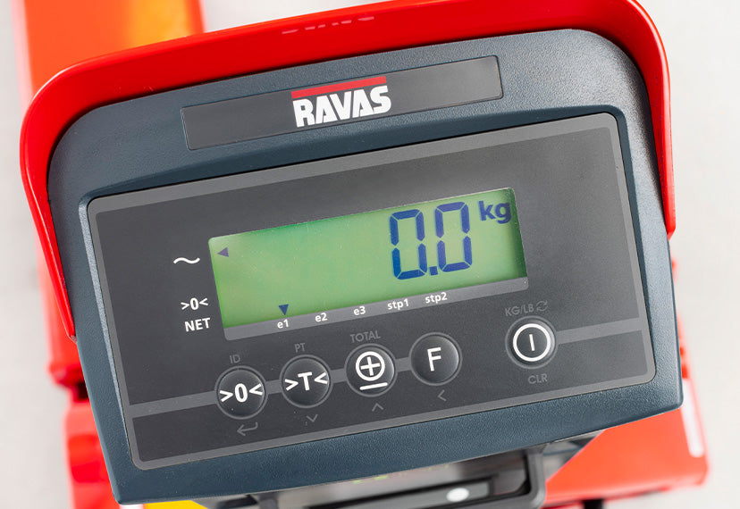 Palletwagen weeg RAVAS 3200 – weging geavanceerd, connectiviteit en Li-ion 75 ore