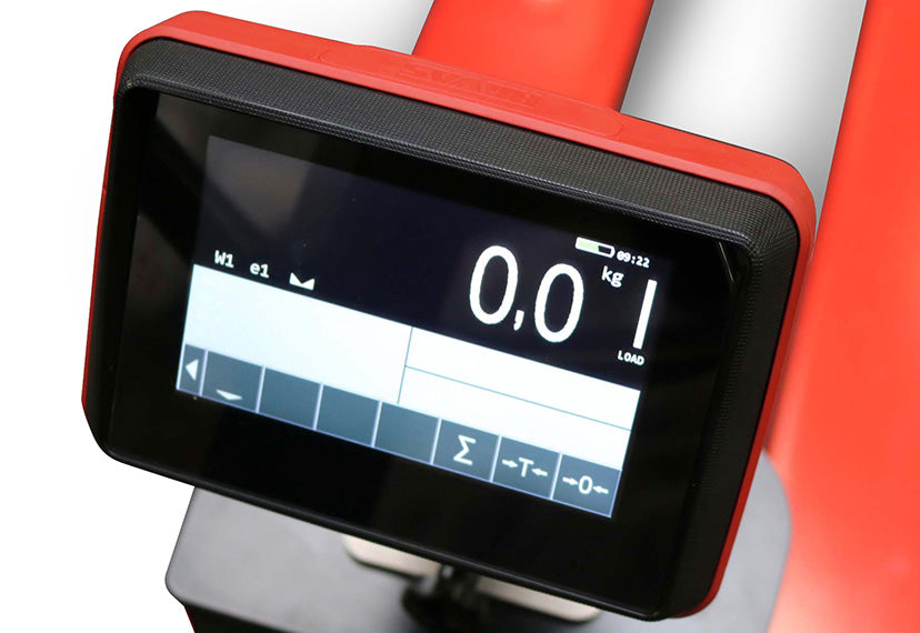 Palletwagen weeg RAVAS 5200 – touchscreen 5", multirange 0,2/0,5/1 kg