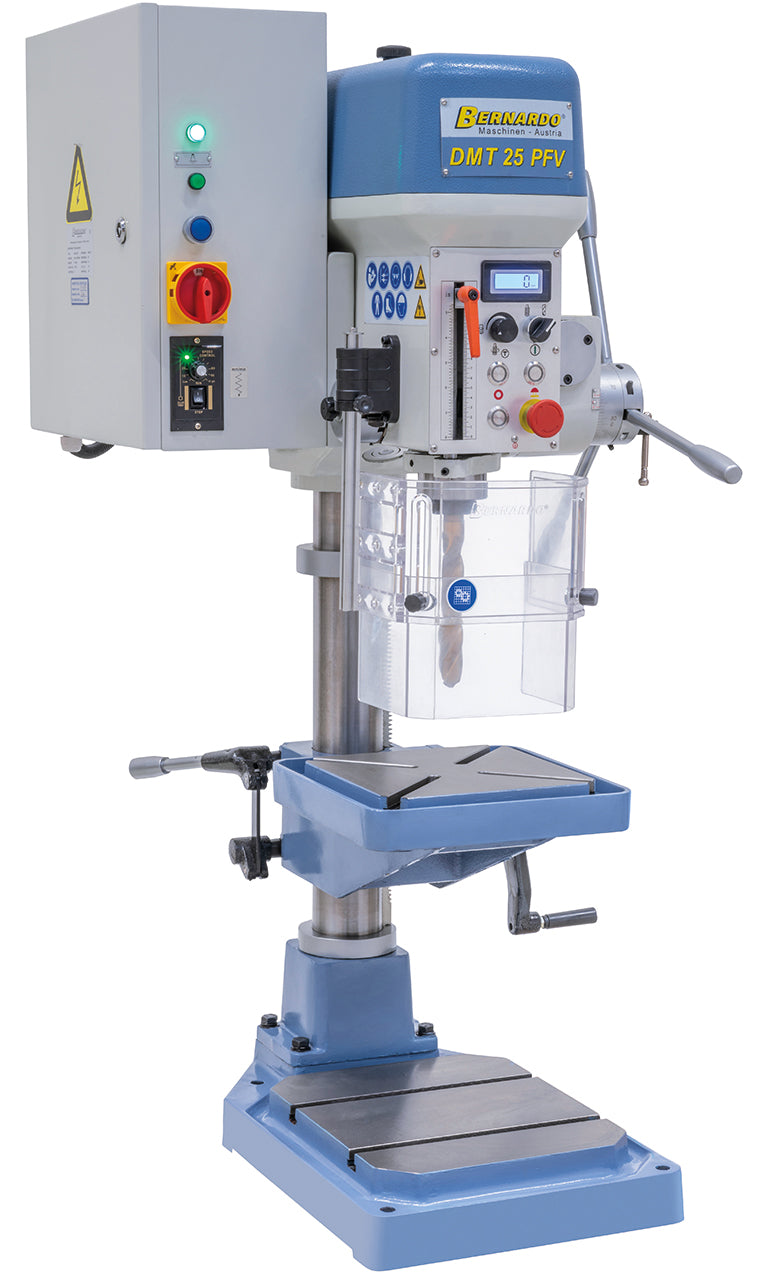Tafelboormachine Bernardo DMT 25 PFV – draadsnijden M20 en automatische booraanvoer