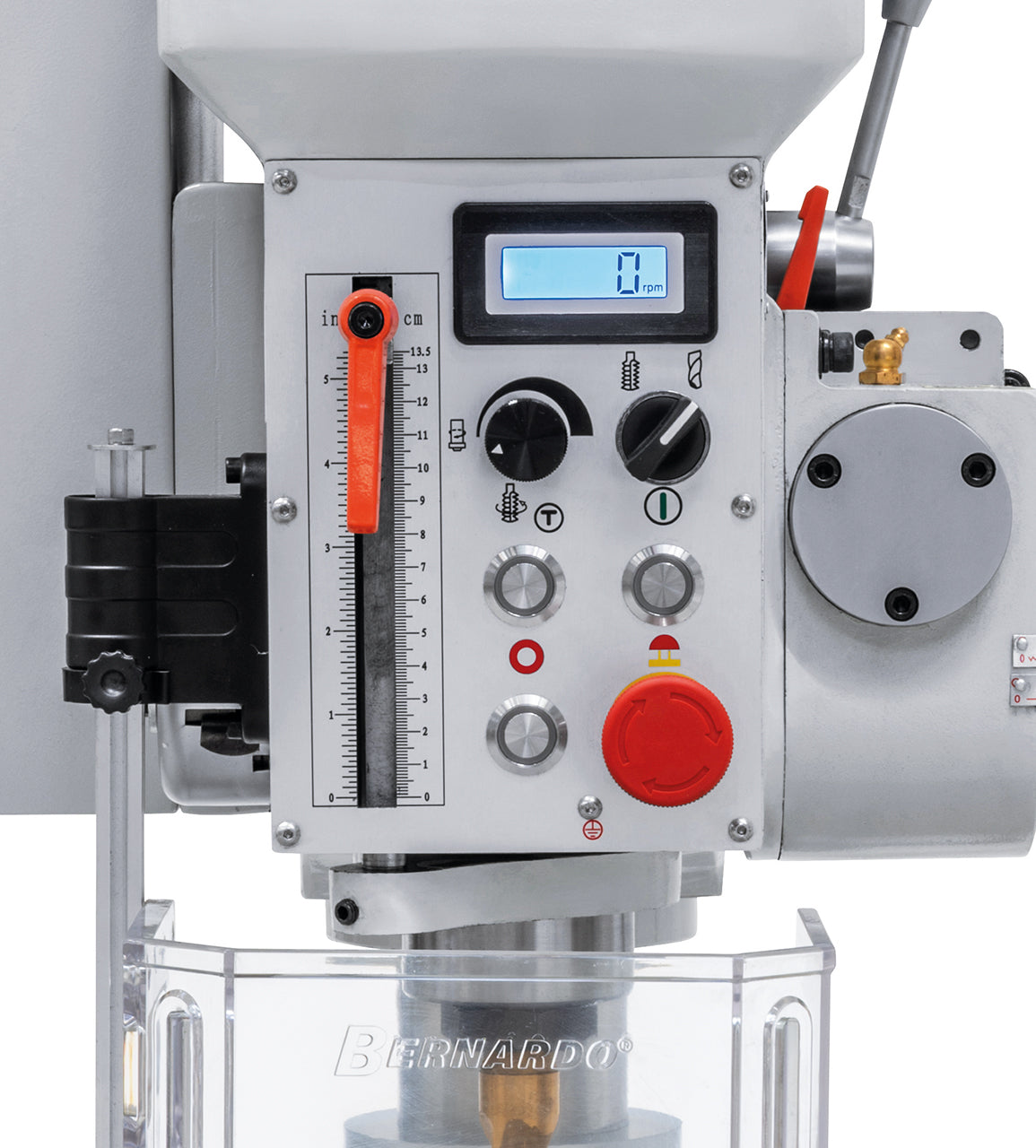 Tafelboormachine Bernardo DMT 25 PFV – draadsnijden M20 en automatische booraanvoer