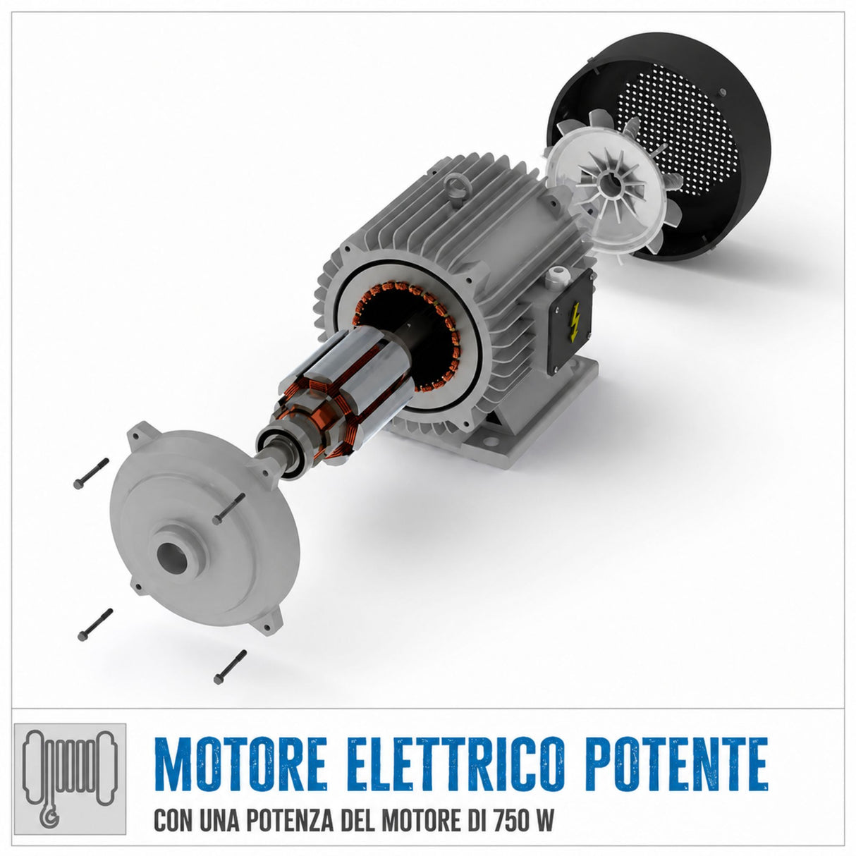 Paranco elektrisch Güde GSZ 200/400 – capaciteit 200 kg van tiro direct o 400 kg met carrucola, fune 12 m