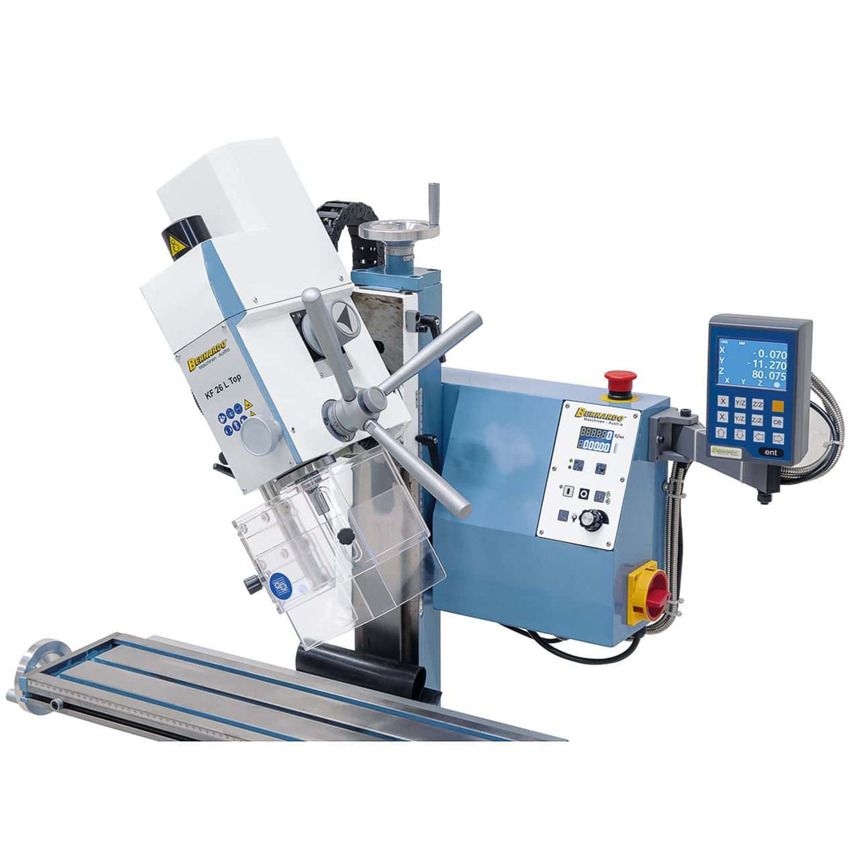 Bernardo Trapano-fresatrice KF 26 L Top con DRO a 3 assi DT 40