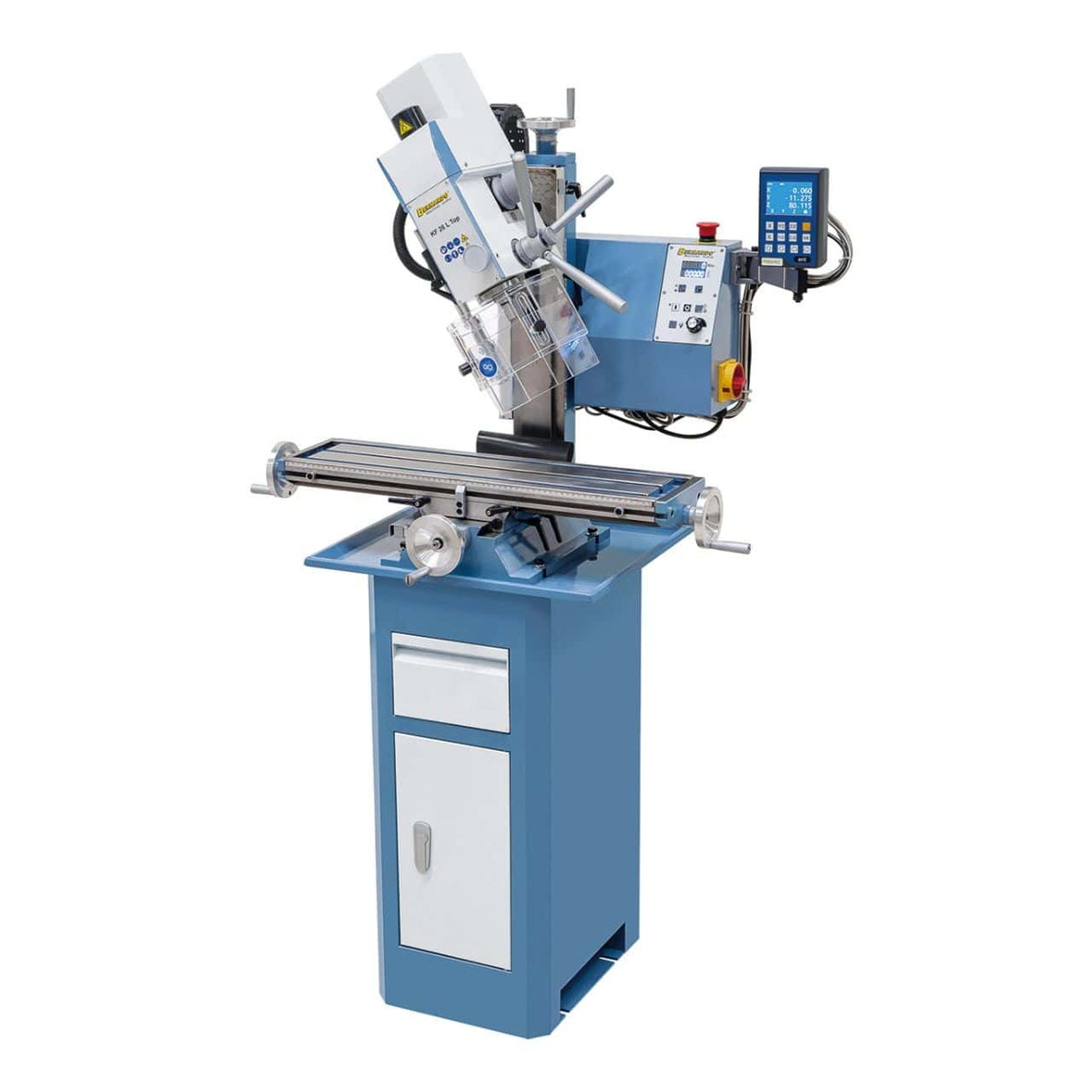 Bernardo Trapano-fresatrice KF 26 L Top con DRO a 3 assi DT 40