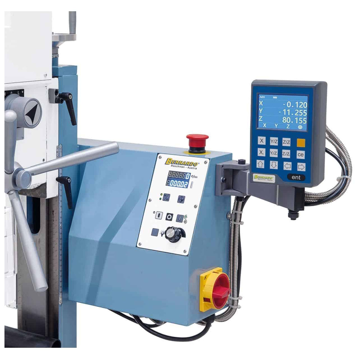 Bernardo Trapano-fresatrice KF 26 L Top con DRO a 3 assi DT 40