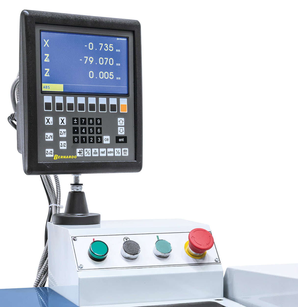 Metaaldraaibank Bernardo Hobby 910 G 230V / 400V met DRO 3 assen ES-12 V