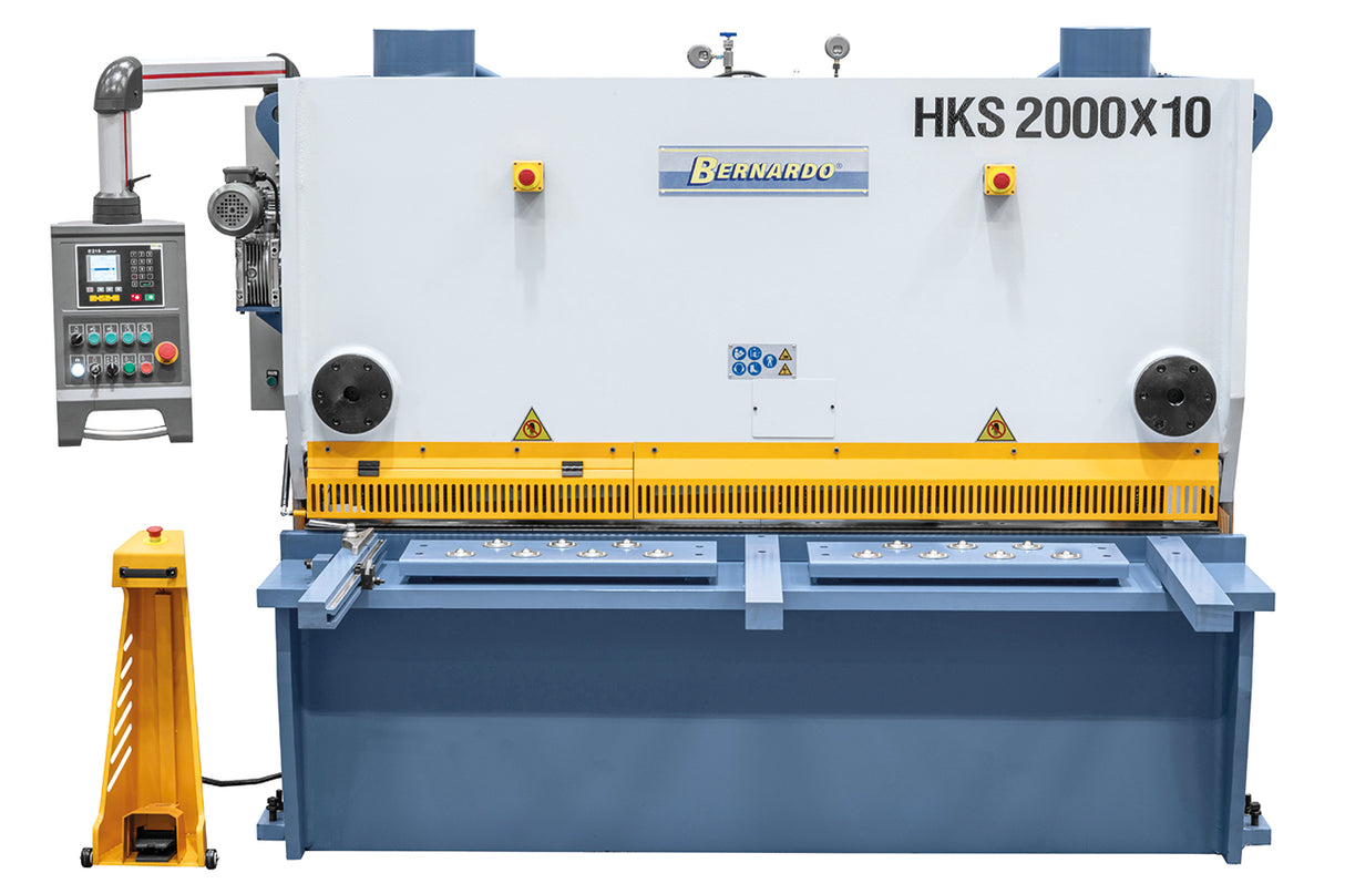 Hydraulische guillotineschaar Bernardo HKS 2000 x 10 – plaat 10 mm, snede 2000 mm