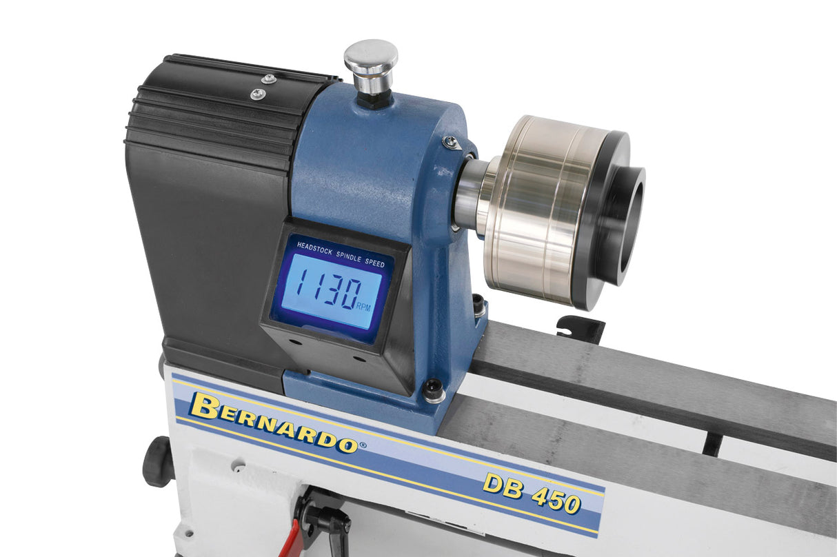 Houtdraaibank Bernardo hout DB 450 230V + Klauwplaten M33 Zelfcentrerend