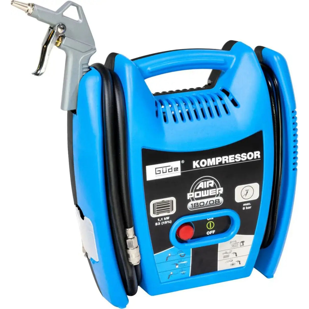 Compressor d'aria draagbaar Güde Airpower 180/08