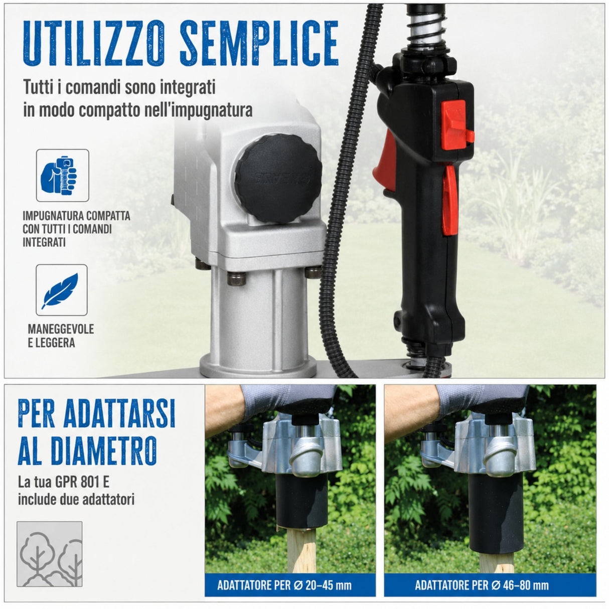 Güde GPR 801 E paalrammer - Benzine