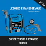 Compressor d'aria draagbaar Güde Airpower 180/08