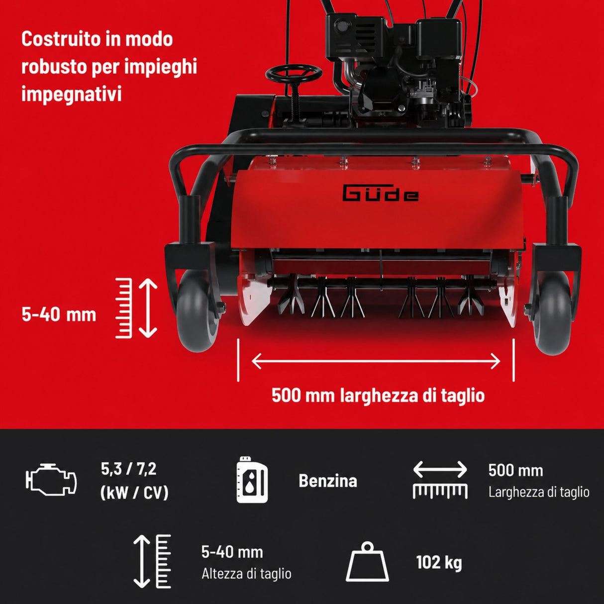 Trinciatrice a Flagelli Güde GSM 500
